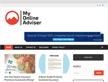 Tablet Screenshot of myonlineadviser.com